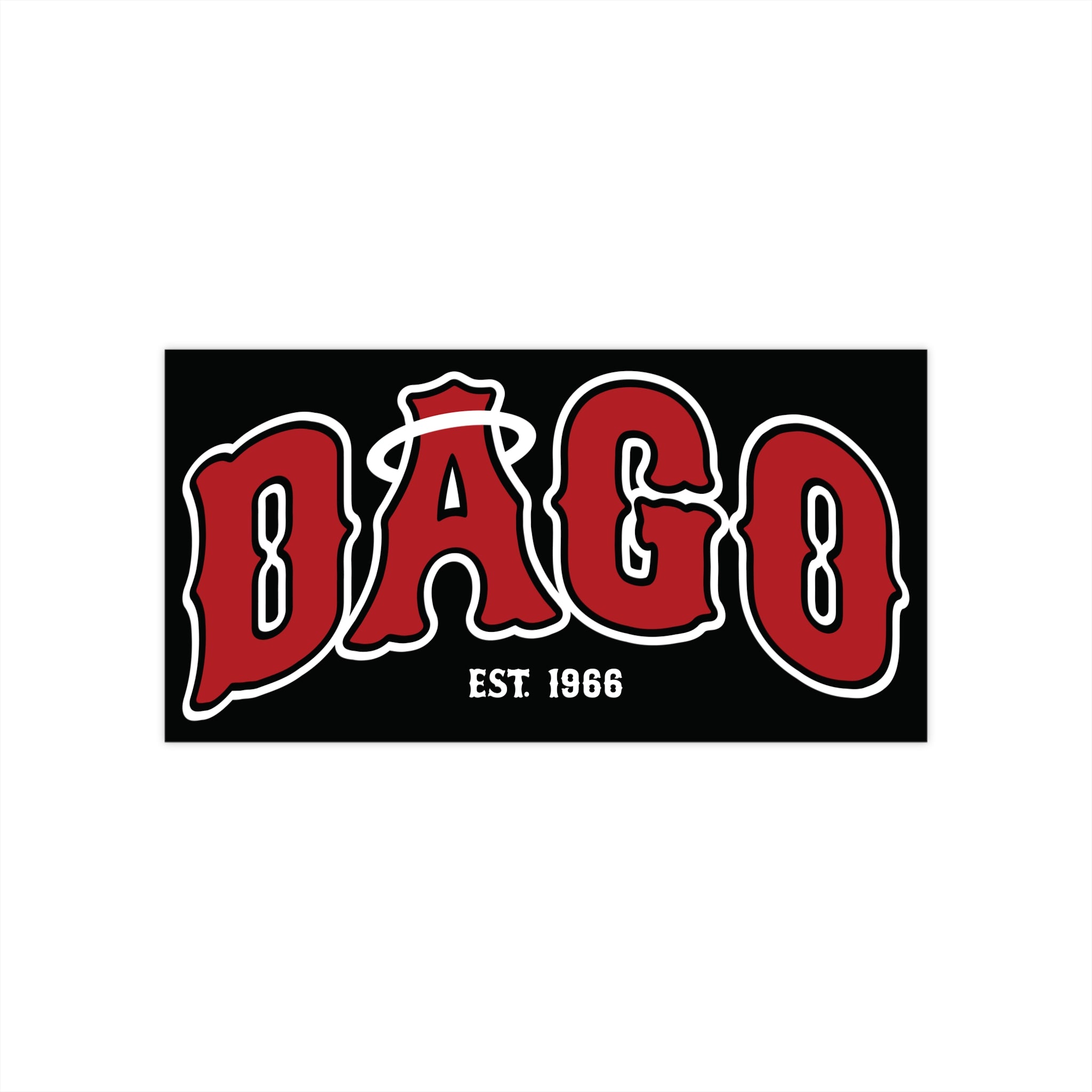 Dago Angels Bumper Sticker 7.5" x 3.75"