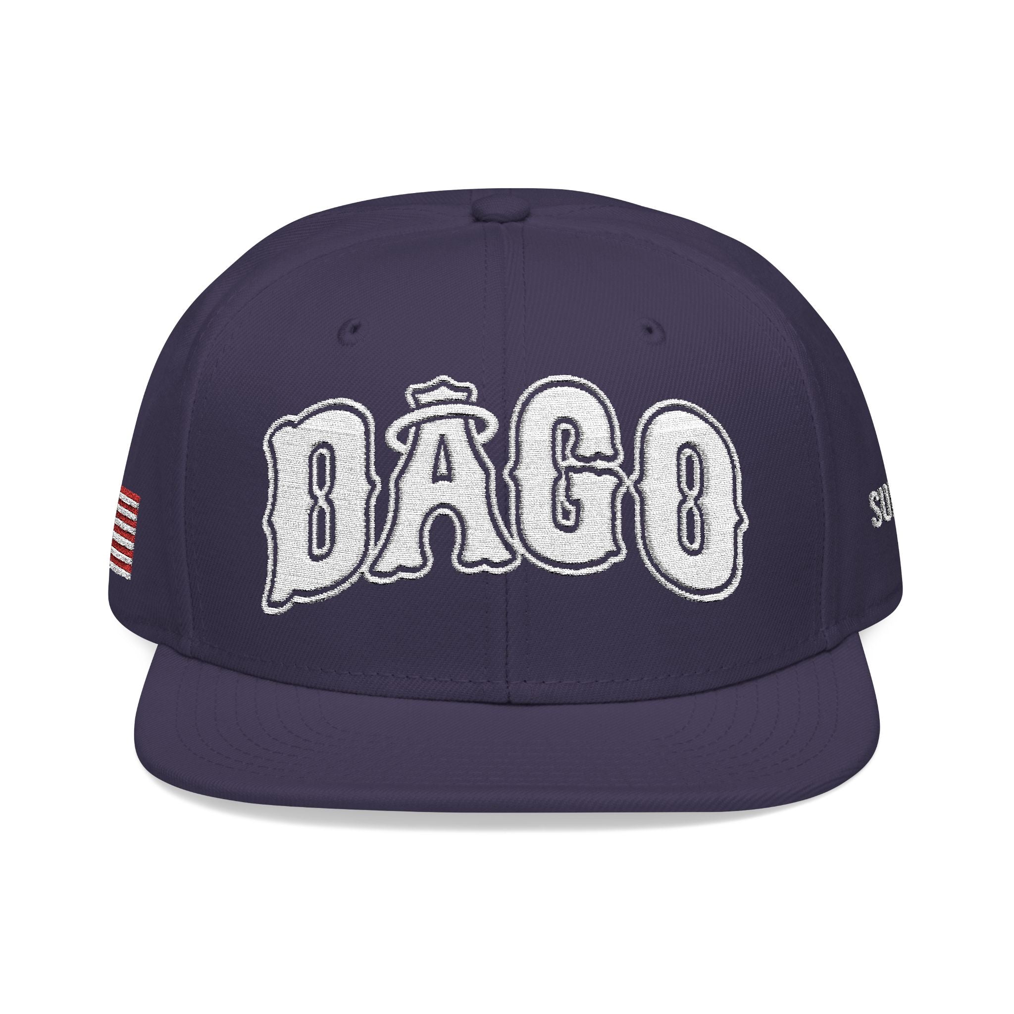 White Dago Snapback Hat