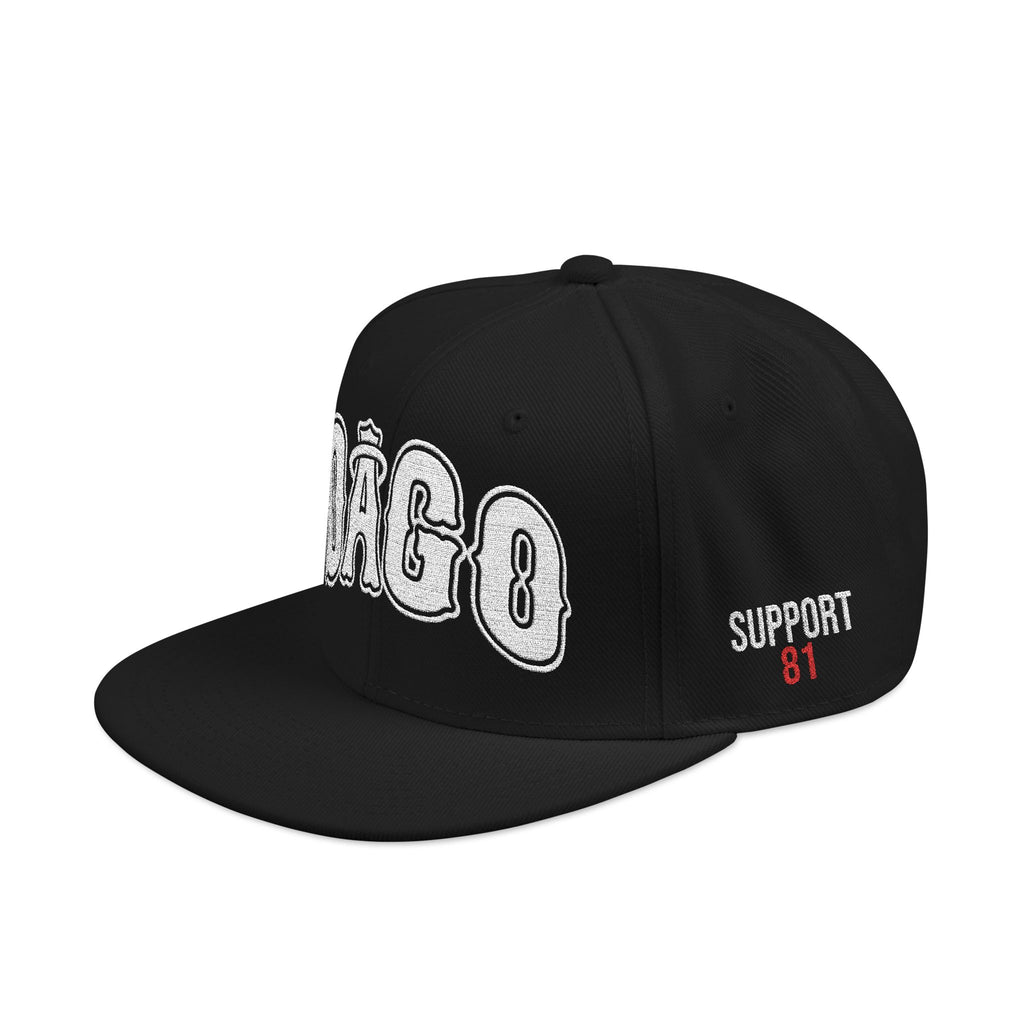 White Dago Snapback Hat